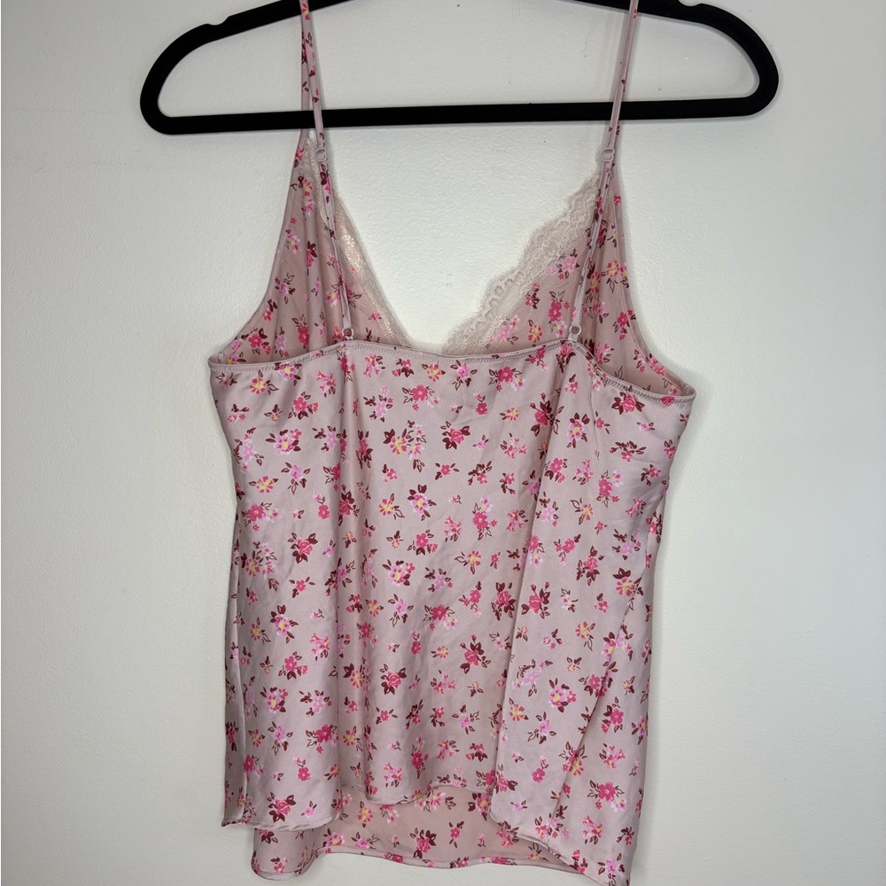 90’s Y2K vintage Victoria's Secret Floral Lace-trim Camisole top - Picture 3 of 7
